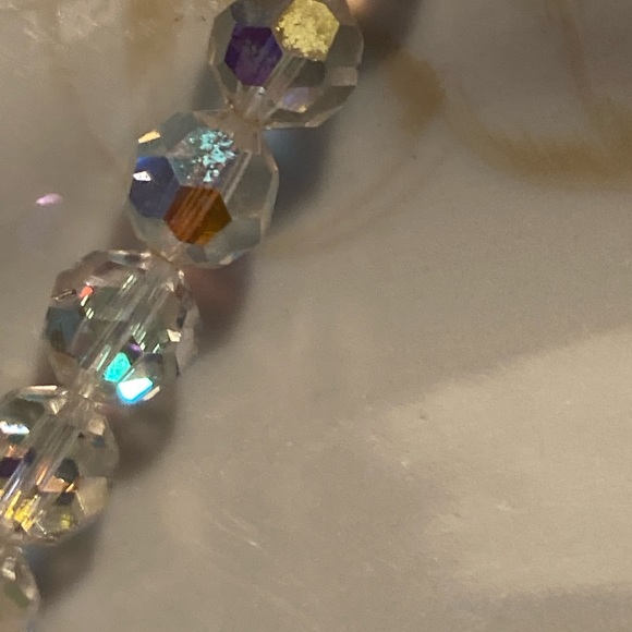 S.A.L Swarovski Vintage Aurora Borealis Choker. Perfect Like New condition. - Picture 10 of 14